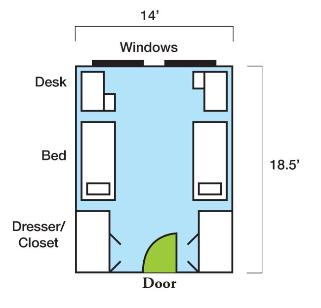 Memorial Residence Hall Floor Plan