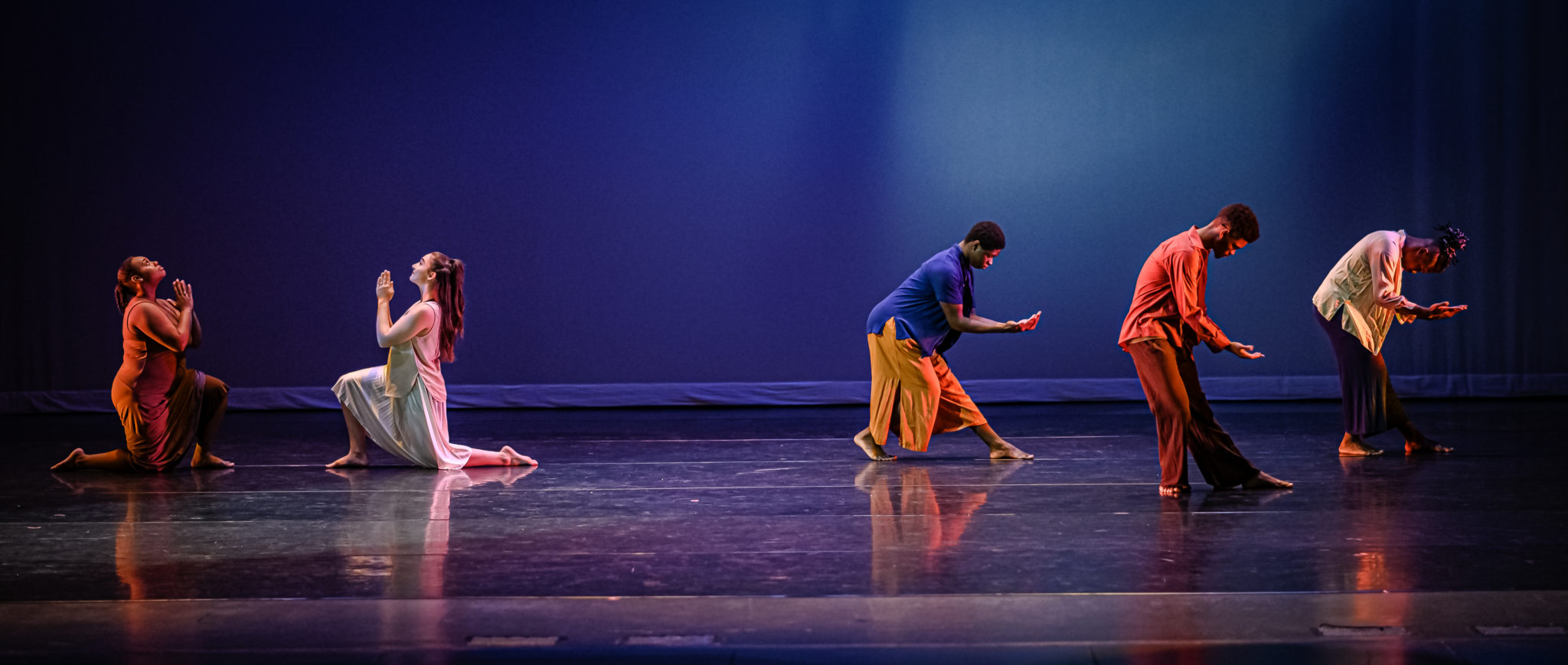Coker dance students on stage