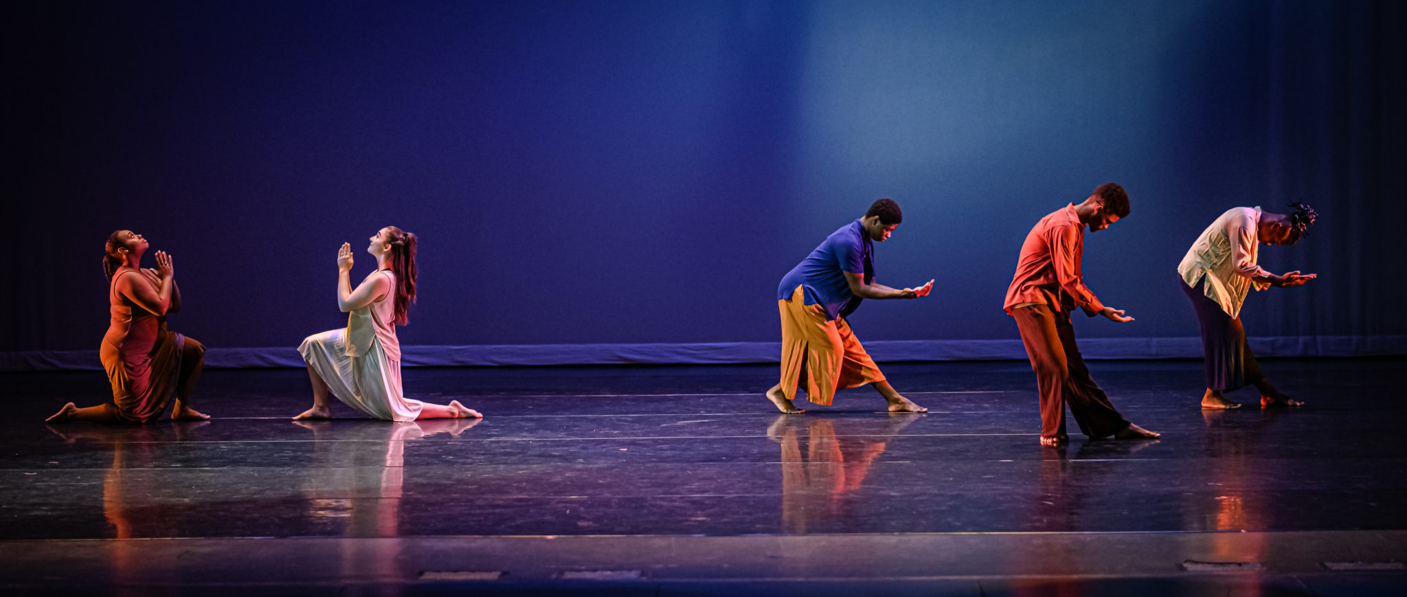 Coker dance students on stage