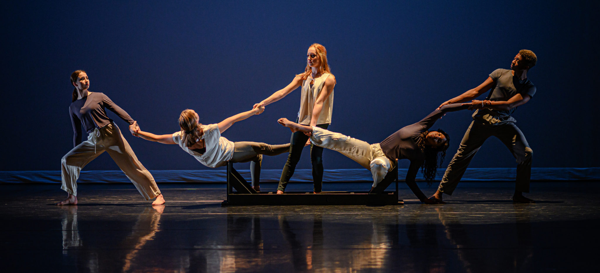 Coker dance students on stage