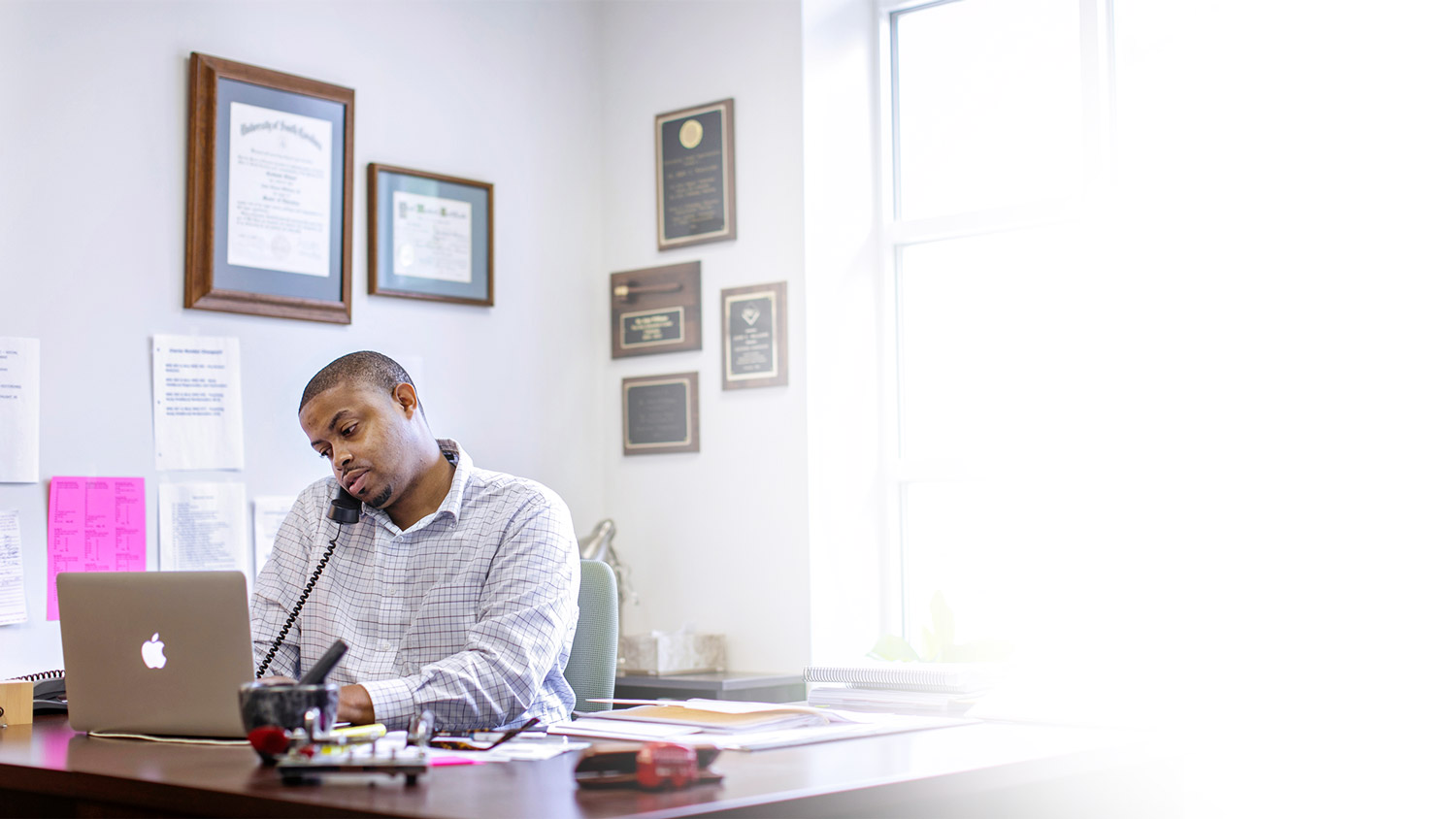 Person working in an office